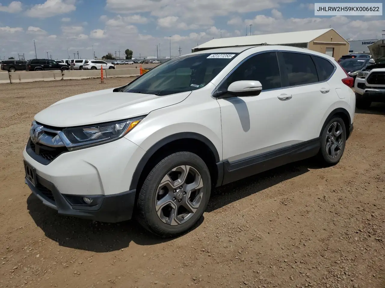 jhlrw2h59kx006622 JHLRW2H59KX006622 2019 Honda Cr-V Ex