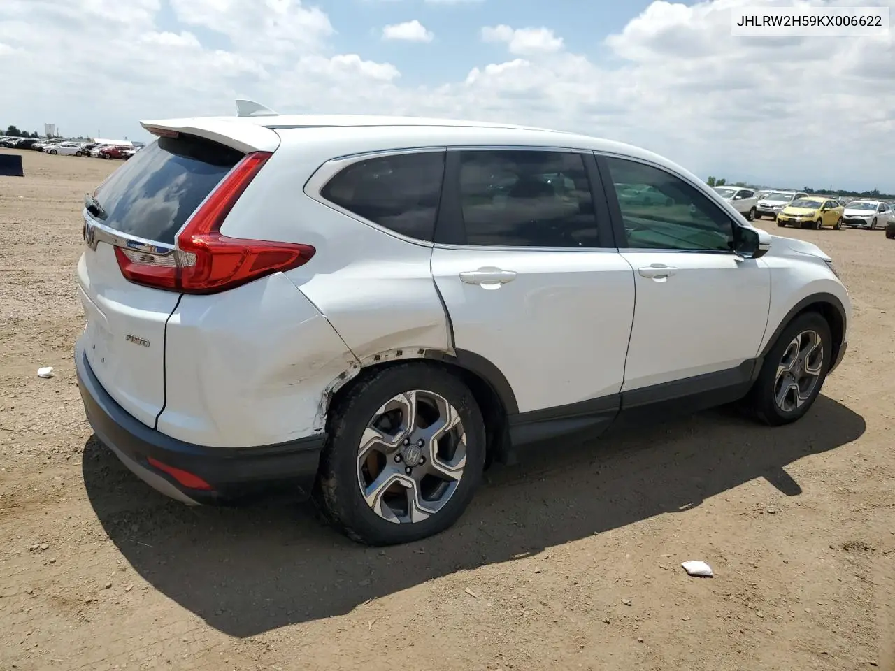 jhlrw2h59kx006622 JHLRW2H59KX006622 2019 Honda Cr-V Ex