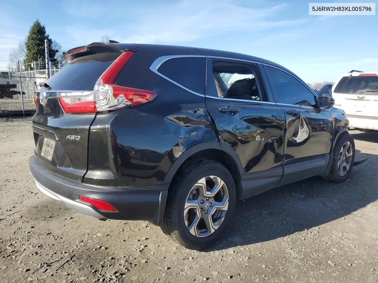 2019 Honda Cr-V Exl VIN: 5J6RW2H83KL005796 Lot: 89382585