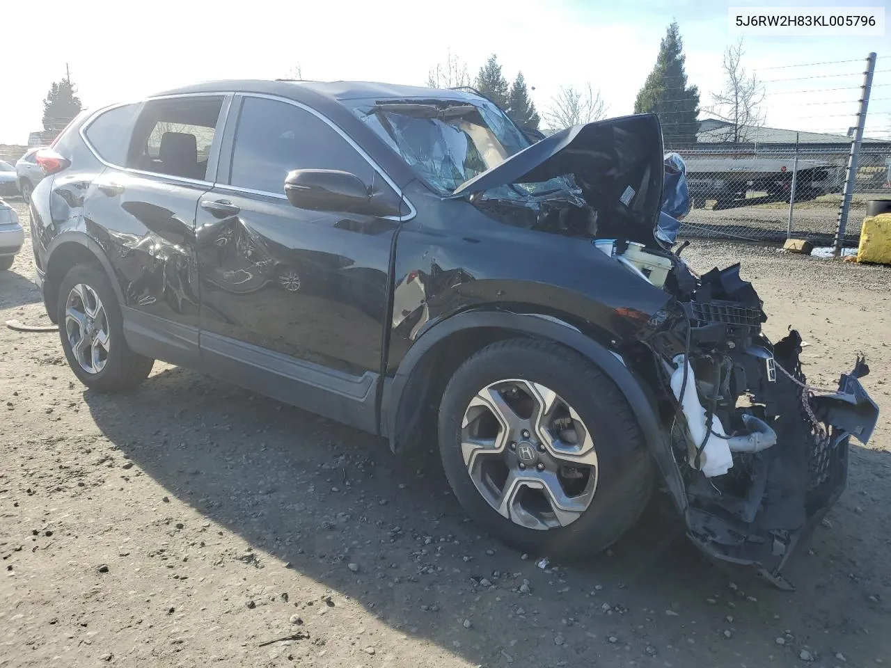 2019 Honda Cr-V Exl VIN: 5J6RW2H83KL005796 Lot: 89382585