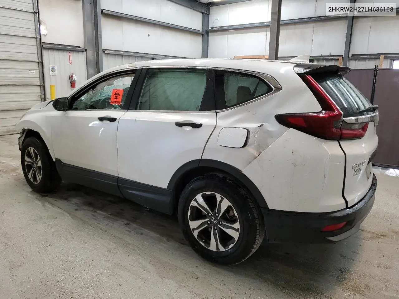 2020 Honda Cr-V Lx VIN: 2HKRW2H27LH636168 Lot: 55423895