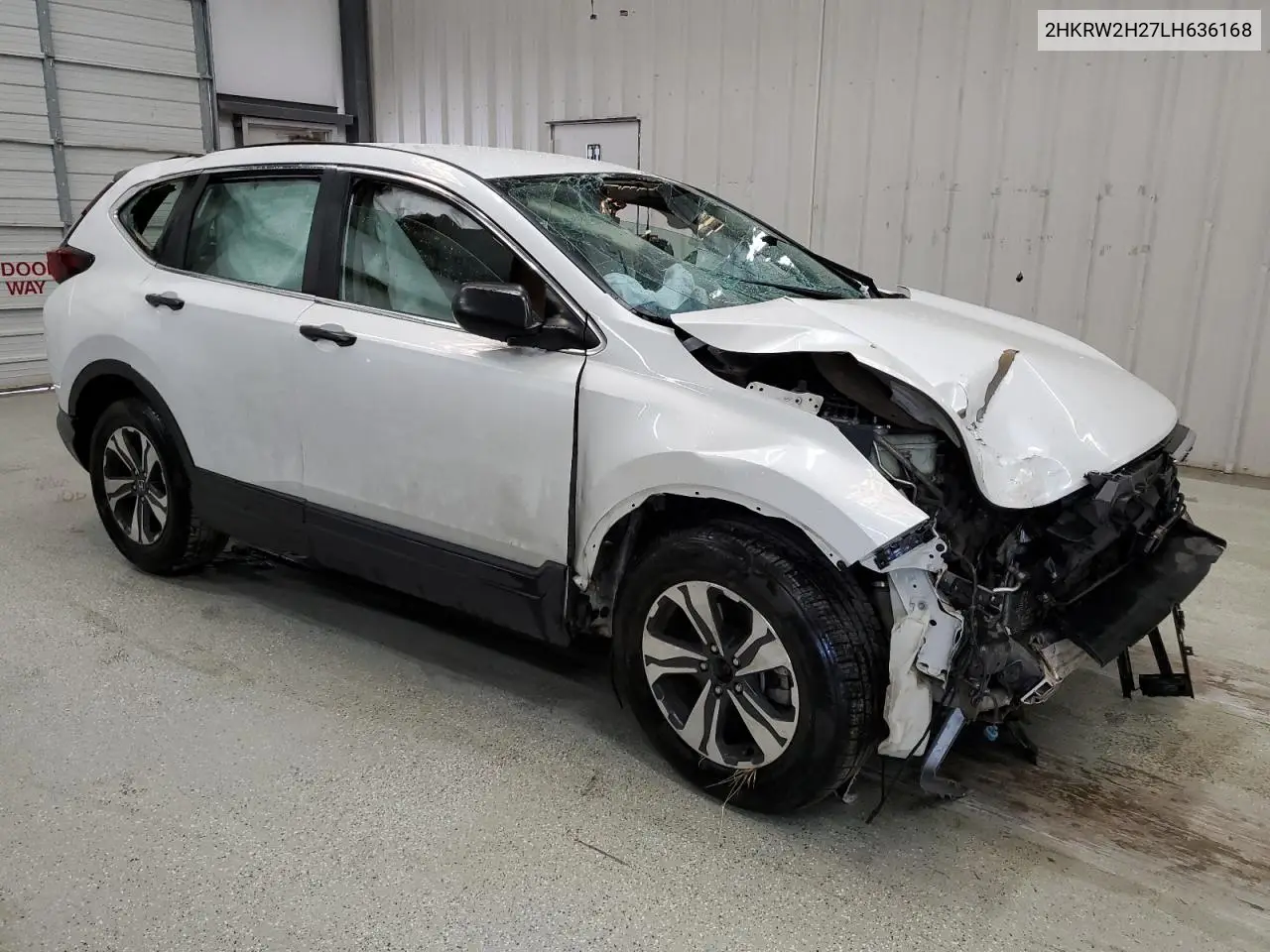 2020 Honda Cr-V Lx VIN: 2HKRW2H27LH636168 Lot: 55423895