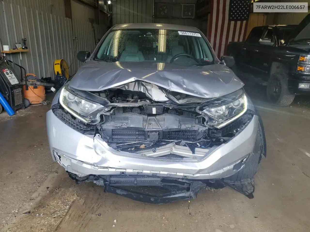 2020 Honda Cr-V Lx VIN: 7FARW2H22LE006657 Lot: 56817375