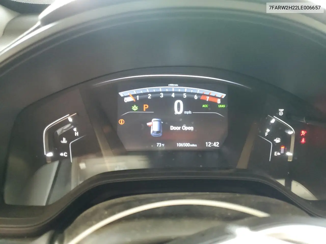 2020 Honda Cr-V Lx VIN: 7FARW2H22LE006657 Lot: 56817375