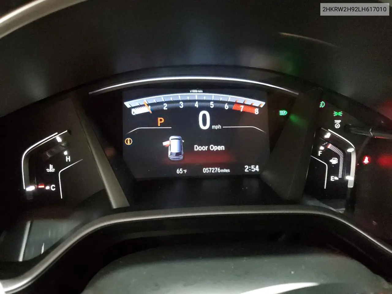 2020 Honda Cr-V Touring VIN: 2HKRW2H92LH617010 Lot: 56938805