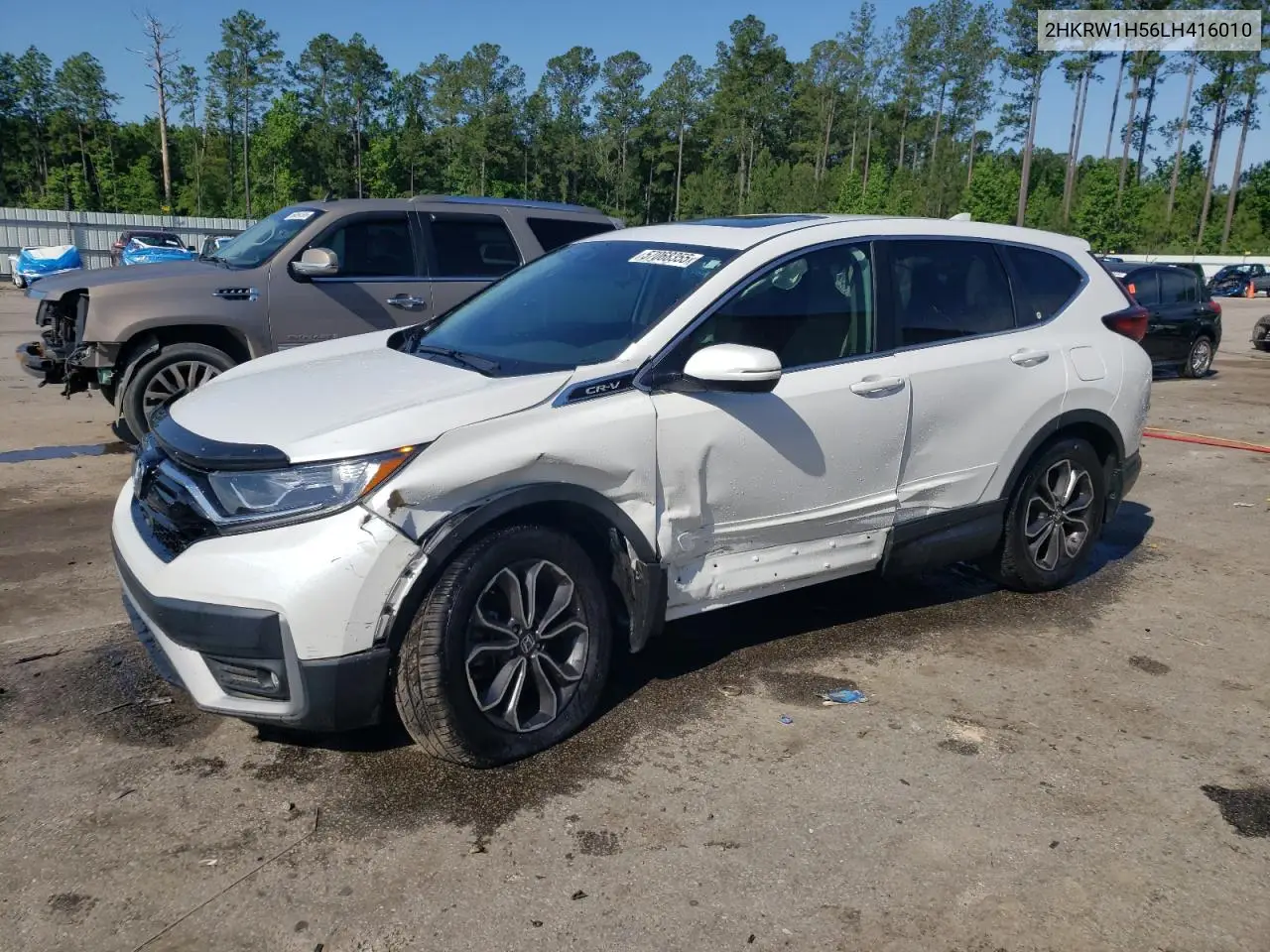 2020 Honda Cr-V Ex VIN: 2HKRW1H56LH416010 Lot: 57068355