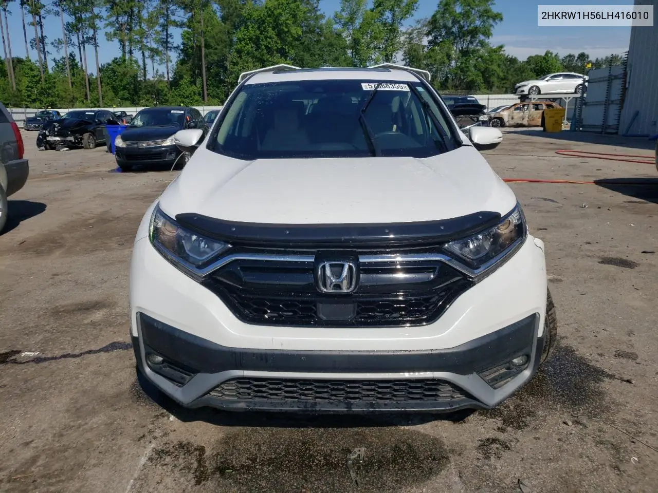 2020 Honda Cr-V Ex VIN: 2HKRW1H56LH416010 Lot: 57068355
