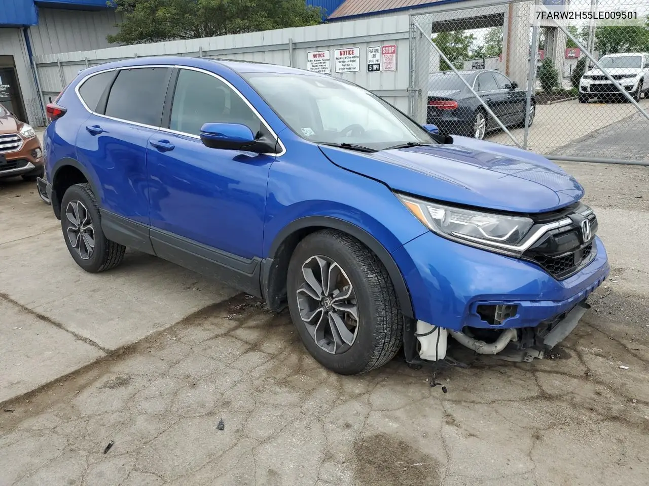 2020 Honda Cr-V Ex VIN: 7FARW2H55LE009501 Lot: 58695985