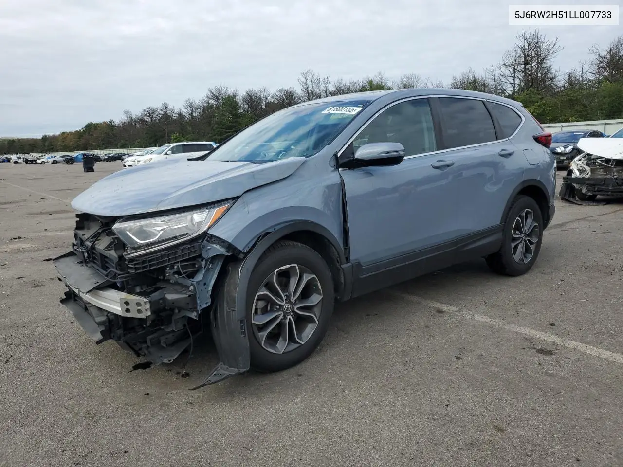 2020 Honda Cr-V Ex VIN: 5J6RW2H51LL007733 Lot: 61600155