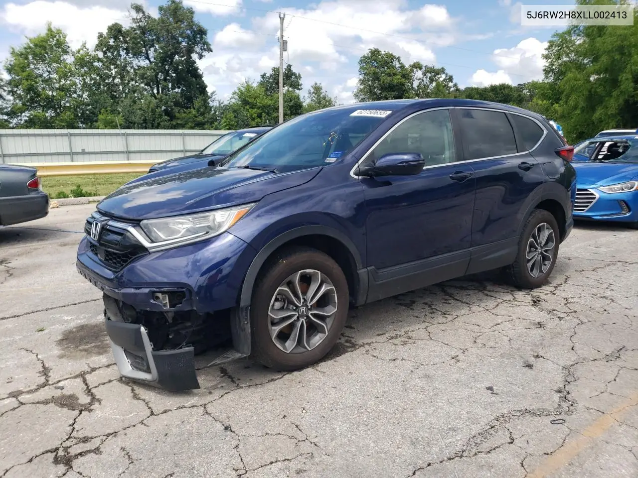 2020 Honda Cr-V Exl VIN: 5J6RW2H8XLL002413 Lot: 62750655