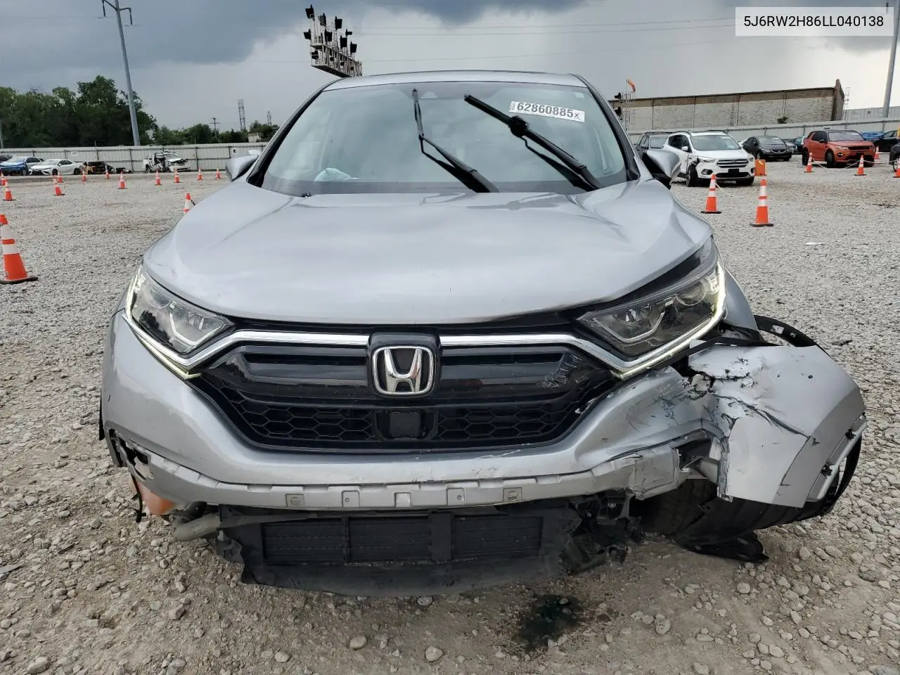 2020 Honda Cr-V Exl VIN: 5J6RW2H86LL040138 Lot: 62860885
