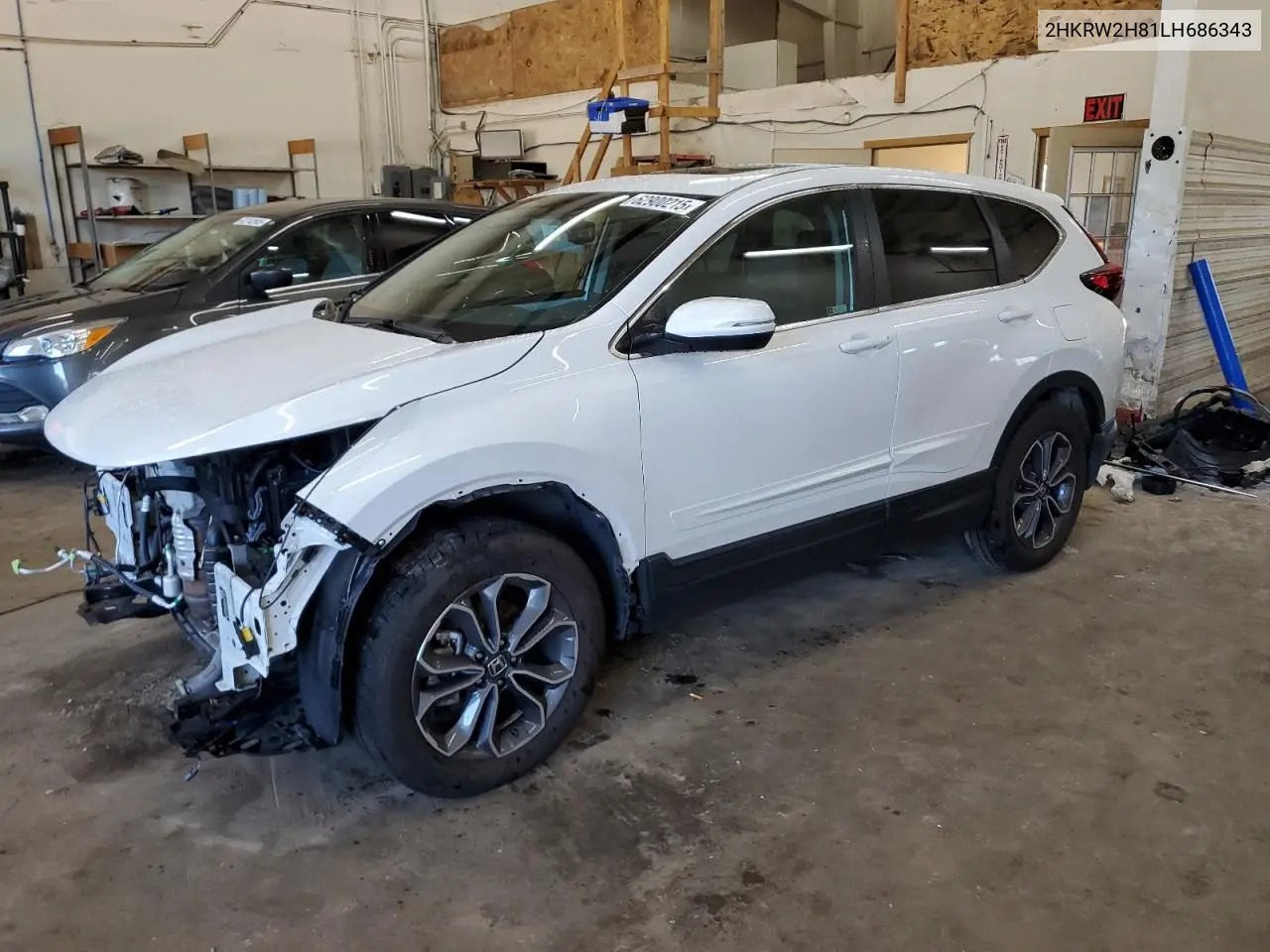 2020 Honda Cr-V Exl VIN: 2HKRW2H81LH686343 Lot: 62900215
