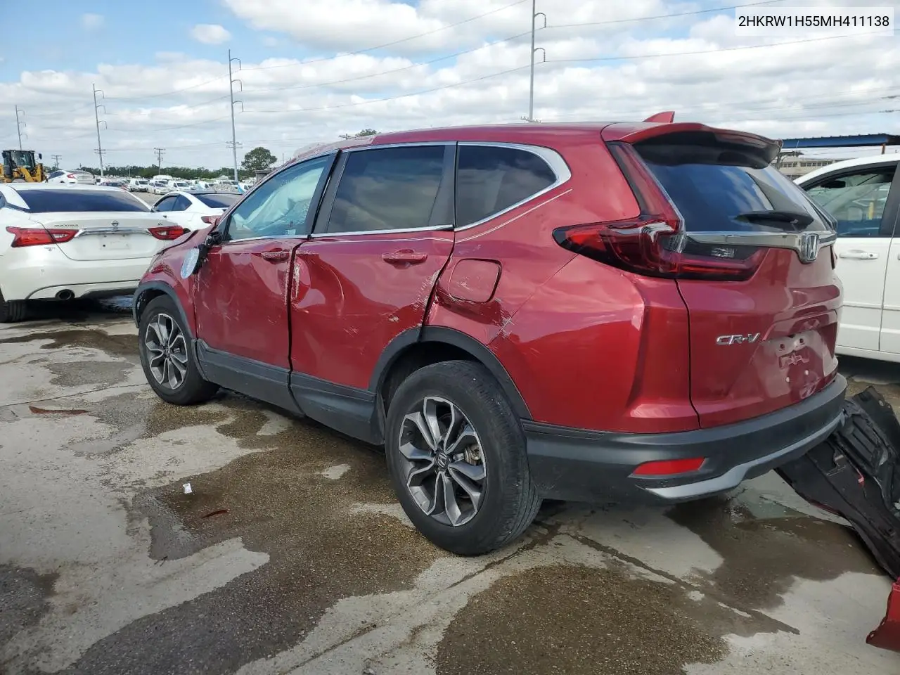 2021 Honda Cr-V Ex VIN: 2HKRW1H55MH411138 Lot: 52966885