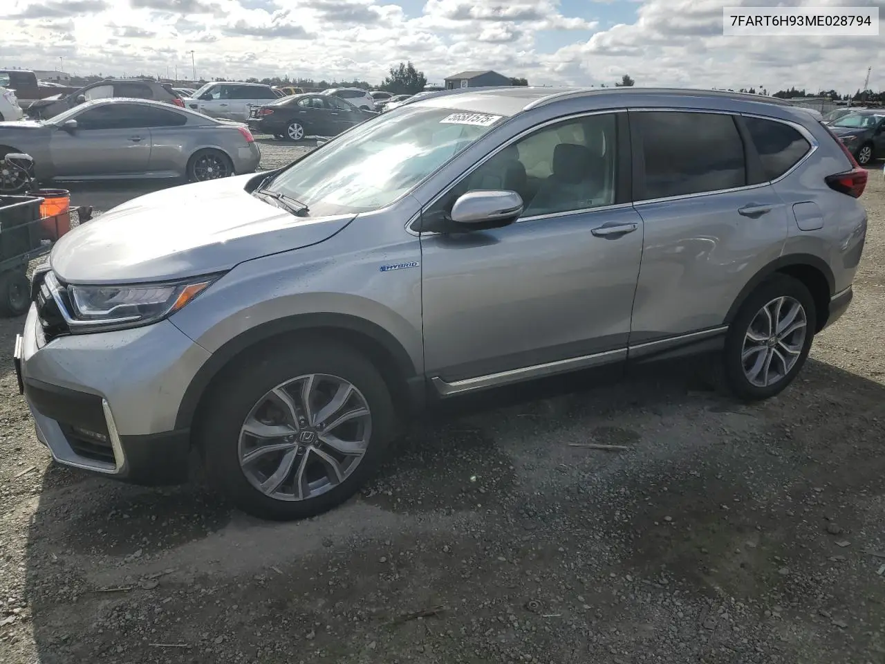 2021 Honda Cr-V Touring VIN: 7FART6H93ME028794 Lot: 56581575