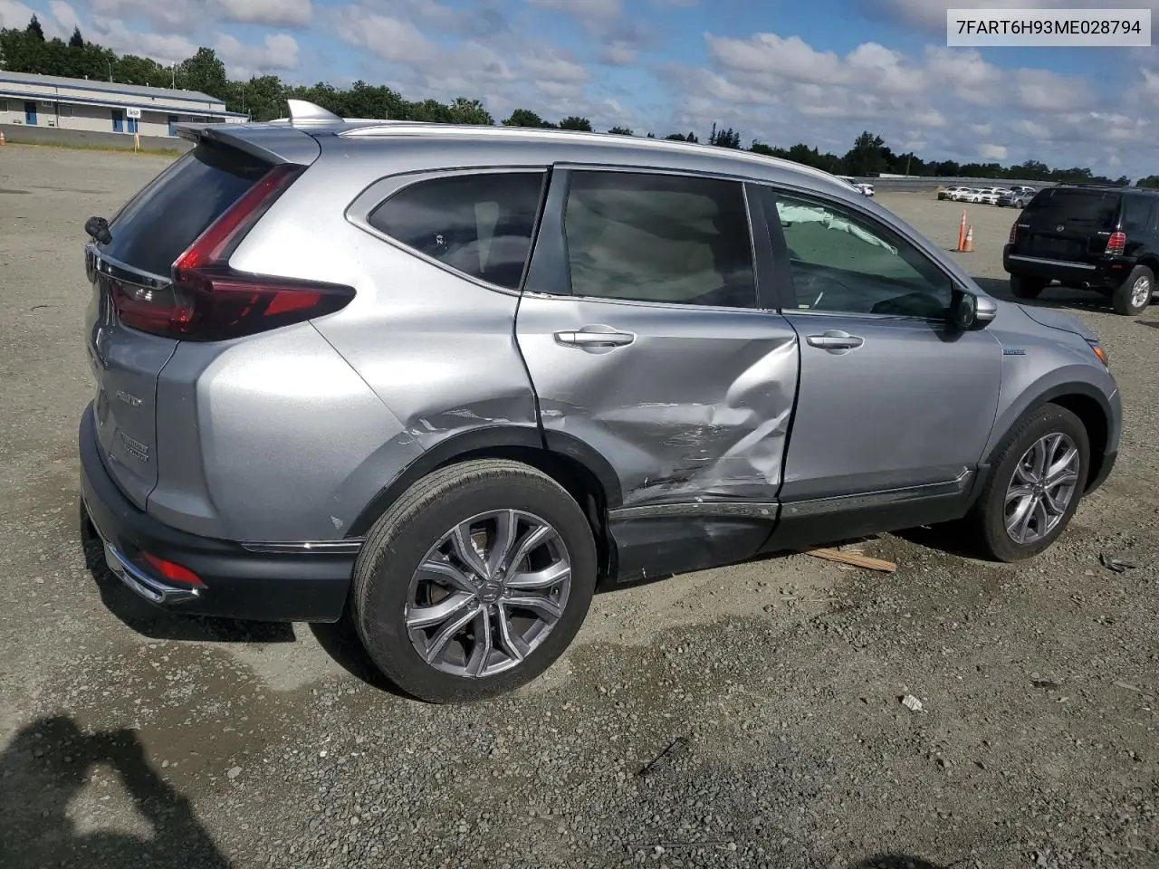 2021 Honda Cr-V Touring VIN: 7FART6H93ME028794 Lot: 56581575