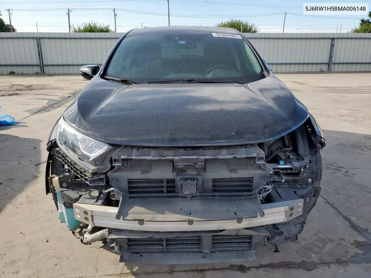 2021 Honda Cr-V Ex VIN: 5J6RW1H58MA006148 Lot: 57894405