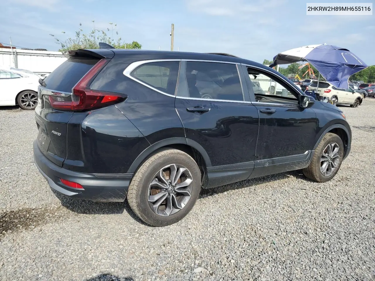 2021 Honda Cr-V Exl VIN: 2HKRW2H89MH655116 Lot: 61510475