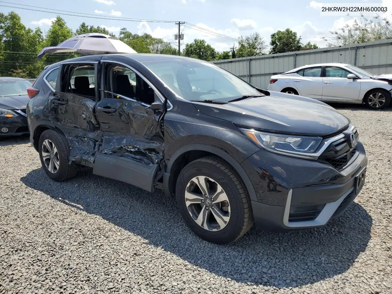 2021 Honda Cr-V Lx VIN: 2HKRW2H22MH600003 Lot: 62426265