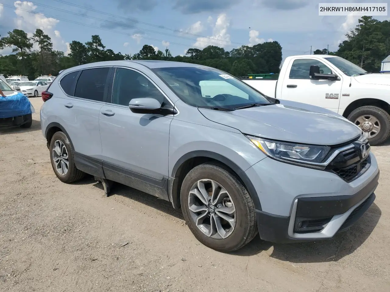 2021 Honda Cr-V Exl VIN: 2HKRW1H86MH417105 Lot: 62543695