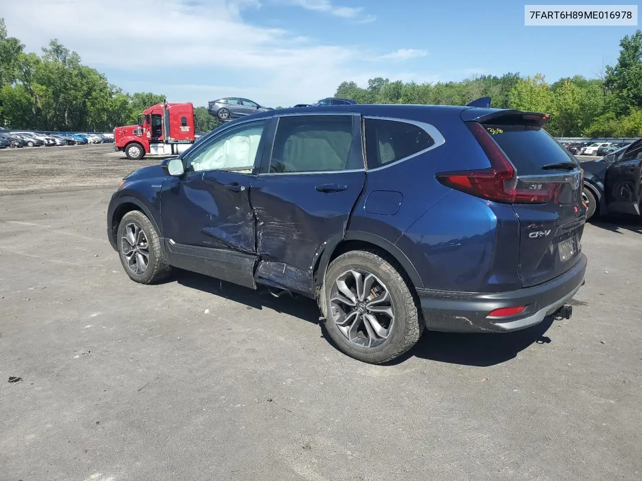 2021 Honda Cr-V Exl VIN: 7FART6H89ME016978 Lot: 62810455