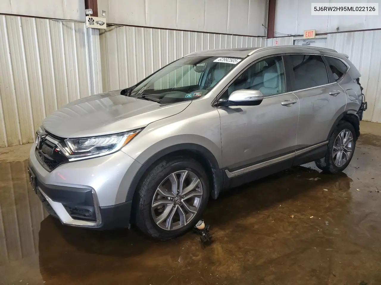 2021 Honda Cr-V Touring VIN: 5J6RW2H95ML022126 Lot: 62992505