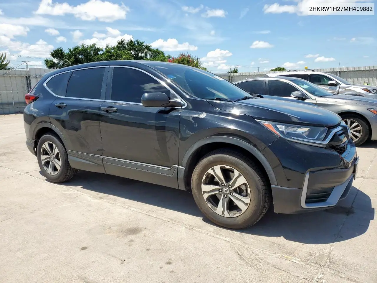 2021 Honda Cr-V Lx VIN: 2HKRW1H27MH409882 Lot: 62998985