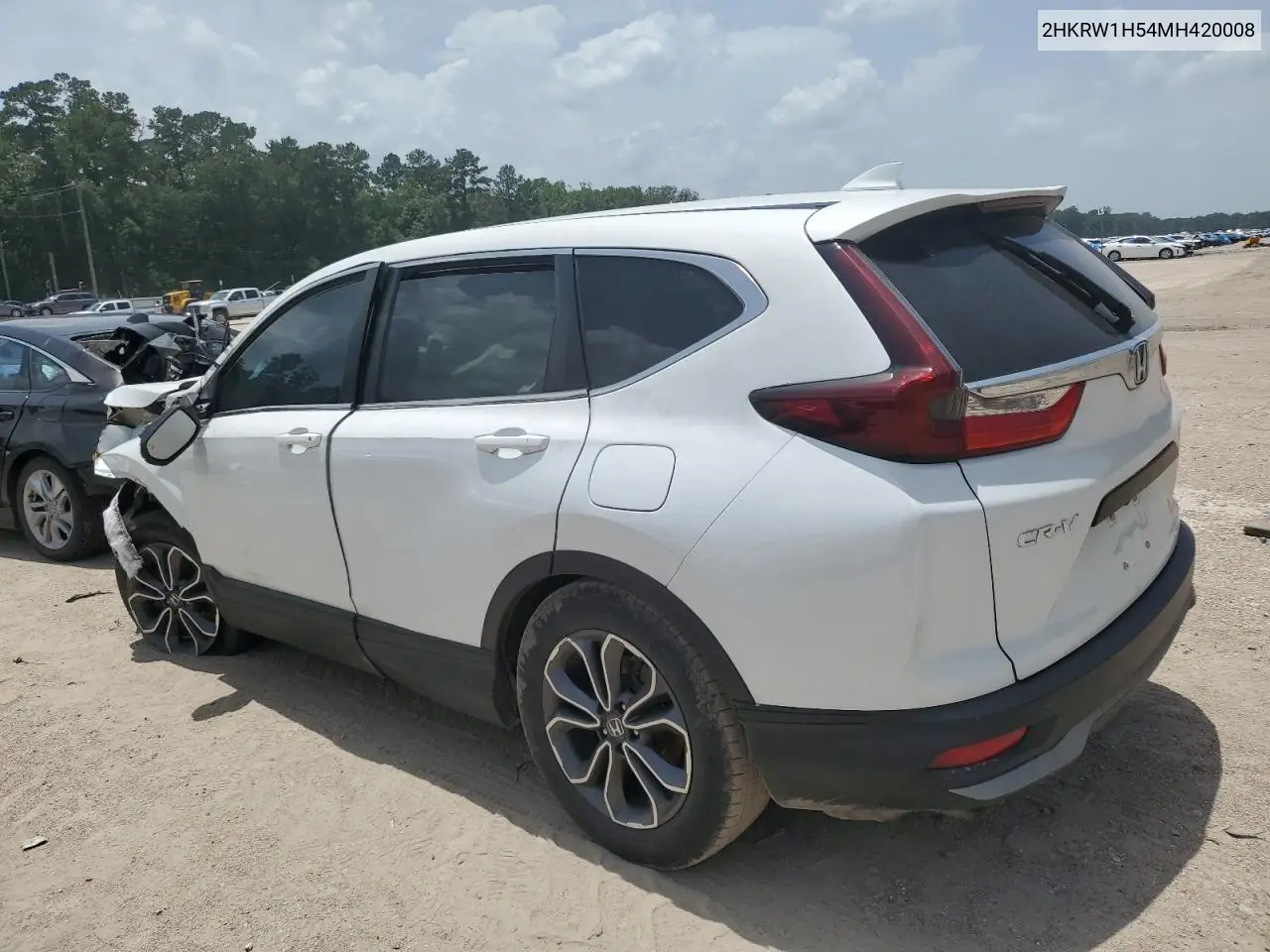 2021 Honda Cr-V Ex VIN: 2HKRW1H54MH420008 Lot: 63073515