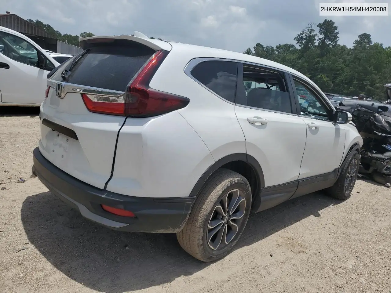 2021 Honda Cr-V Ex VIN: 2HKRW1H54MH420008 Lot: 63073515