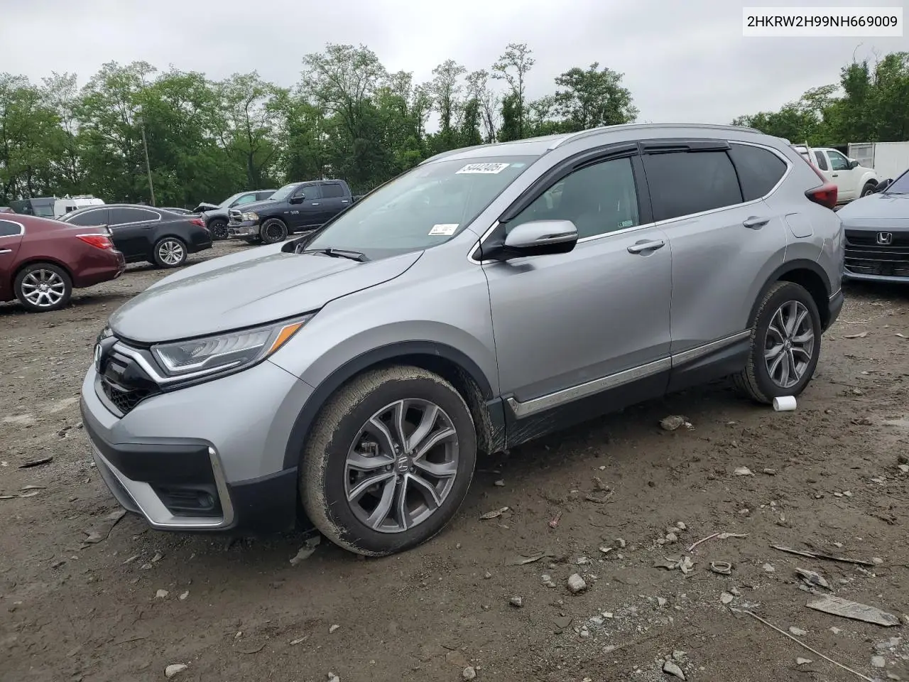 2022 Honda Cr-V Touring VIN: 2HKRW2H99NH669009 Lot: 54442405