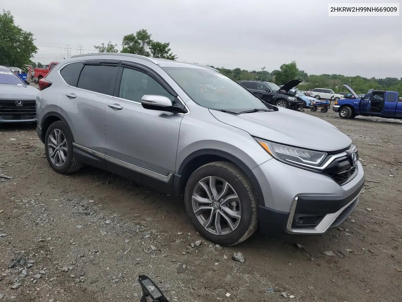 2022 Honda Cr-V Touring VIN: 2HKRW2H99NH669009 Lot: 54442405