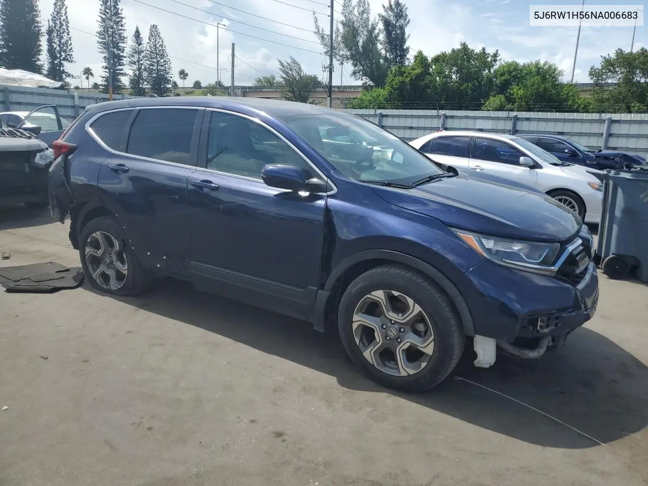 2022 Honda Cr-V Ex VIN: 5J6RW1H56NA006683 Lot: 62012475