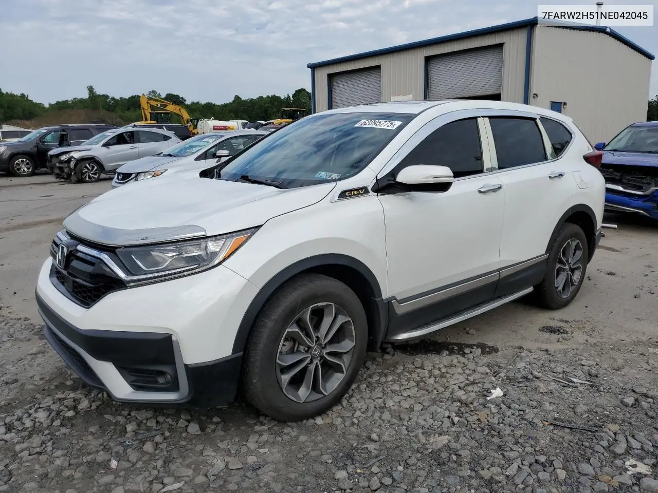 2022 Honda Cr-V Ex VIN: 7FARW2H51NE042045 Lot: 62095775