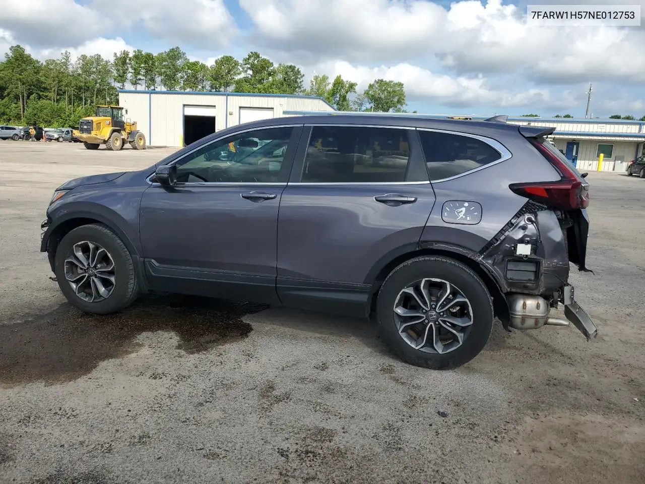 2022 Honda Cr-V Ex VIN: 7FARW1H57NE012753 Lot: 62746525