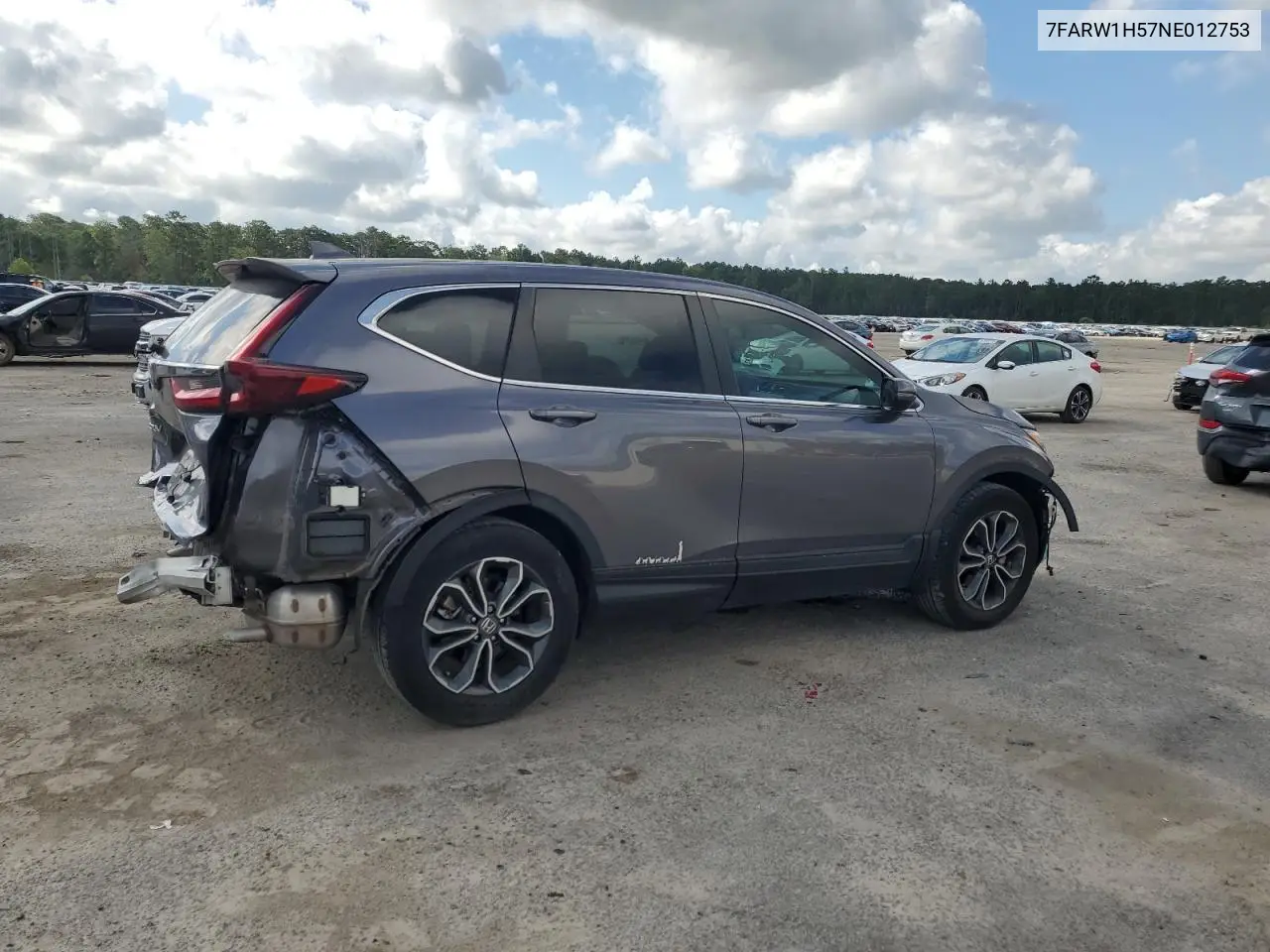 2022 Honda Cr-V Ex VIN: 7FARW1H57NE012753 Lot: 62746525
