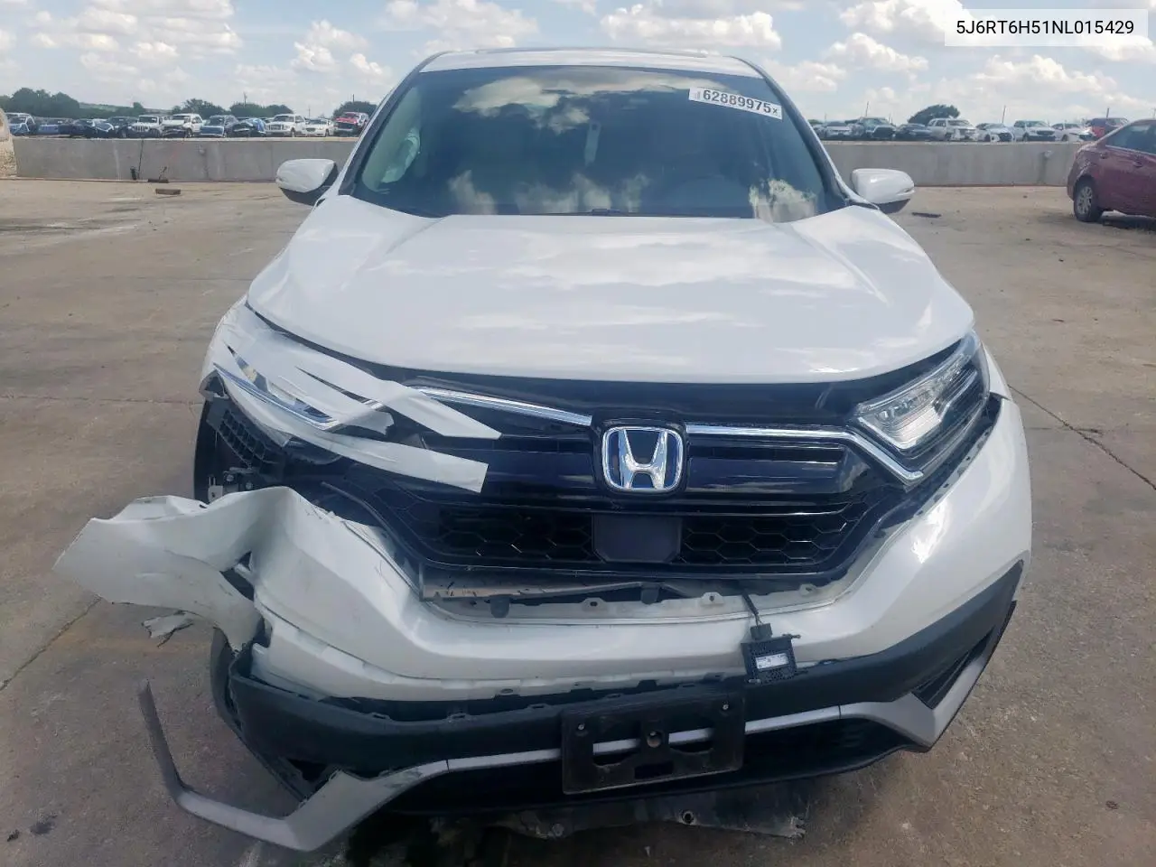 2022 Honda Cr-V Ex VIN: 5J6RT6H51NL015429 Lot: 62889975