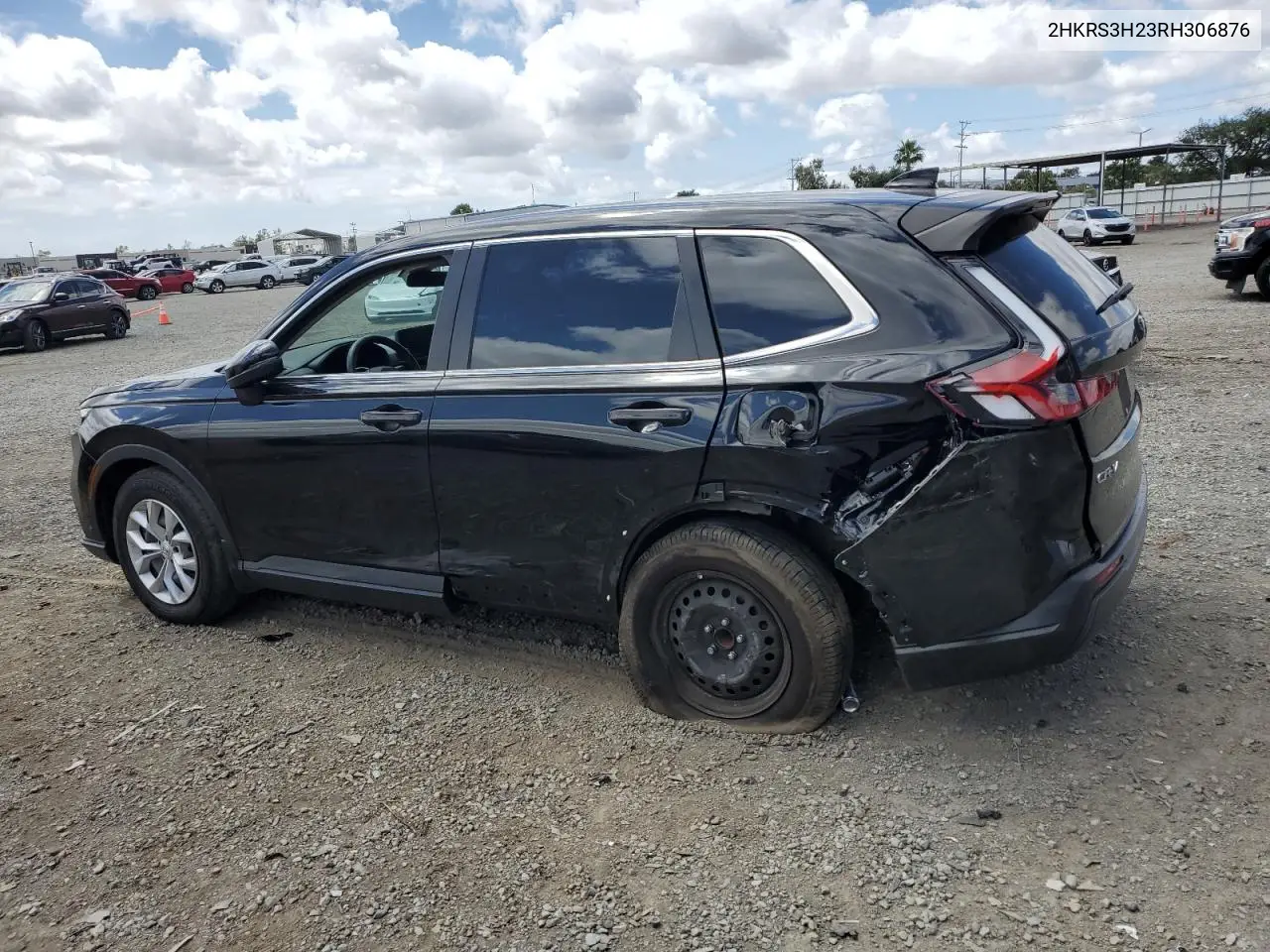 2024 Honda Cr-V Lx VIN: 2HKRS3H23RH306876 Lot: 56745445