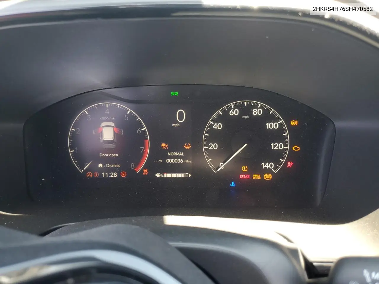 2025 Honda Cr-V Exl VIN: 2HKRS4H76SH470582 Lot: 60562595