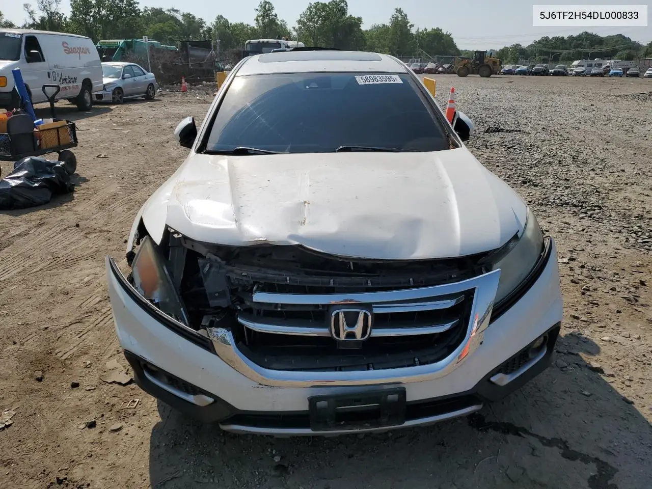 2013 Honda Crosstour Exl VIN: 5J6TF2H54DL000833 Lot: 58983595