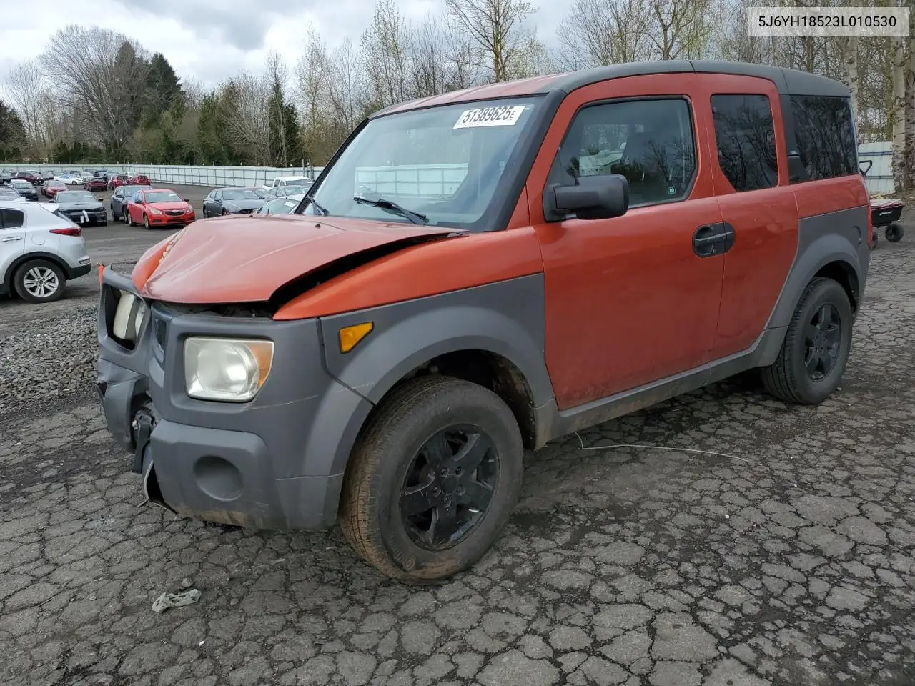 2003 Honda Element Ex VIN: 5J6YH18523L010530 Lot: 51389625
