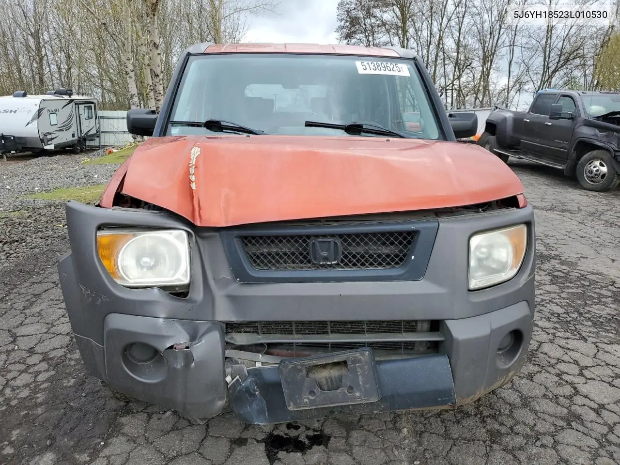 2003 Honda Element Ex VIN: 5J6YH18523L010530 Lot: 51389625