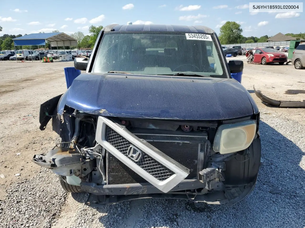 2003 Honda Element Ex VIN: 5J6YH18593L020004 Lot: 53455205