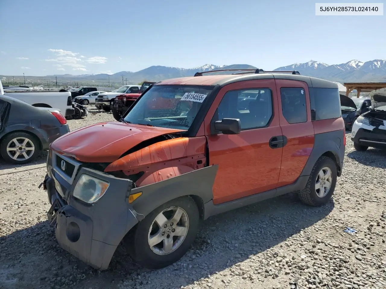 2003 Honda Element Ex VIN: 5J6YH28573L024140 Lot: 56154555