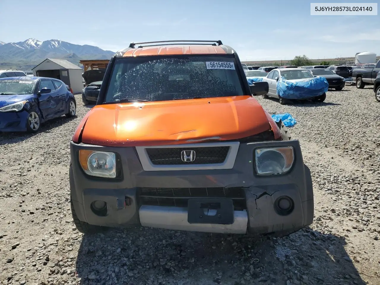 2003 Honda Element Ex VIN: 5J6YH28573L024140 Lot: 56154555