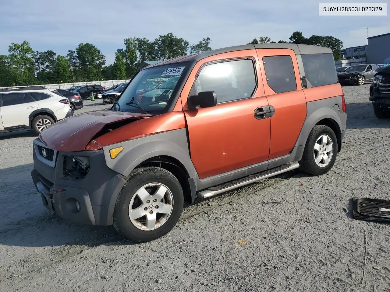 2003 Honda Element Ex VIN: 5J6YH28503L023329 Lot: 61761635