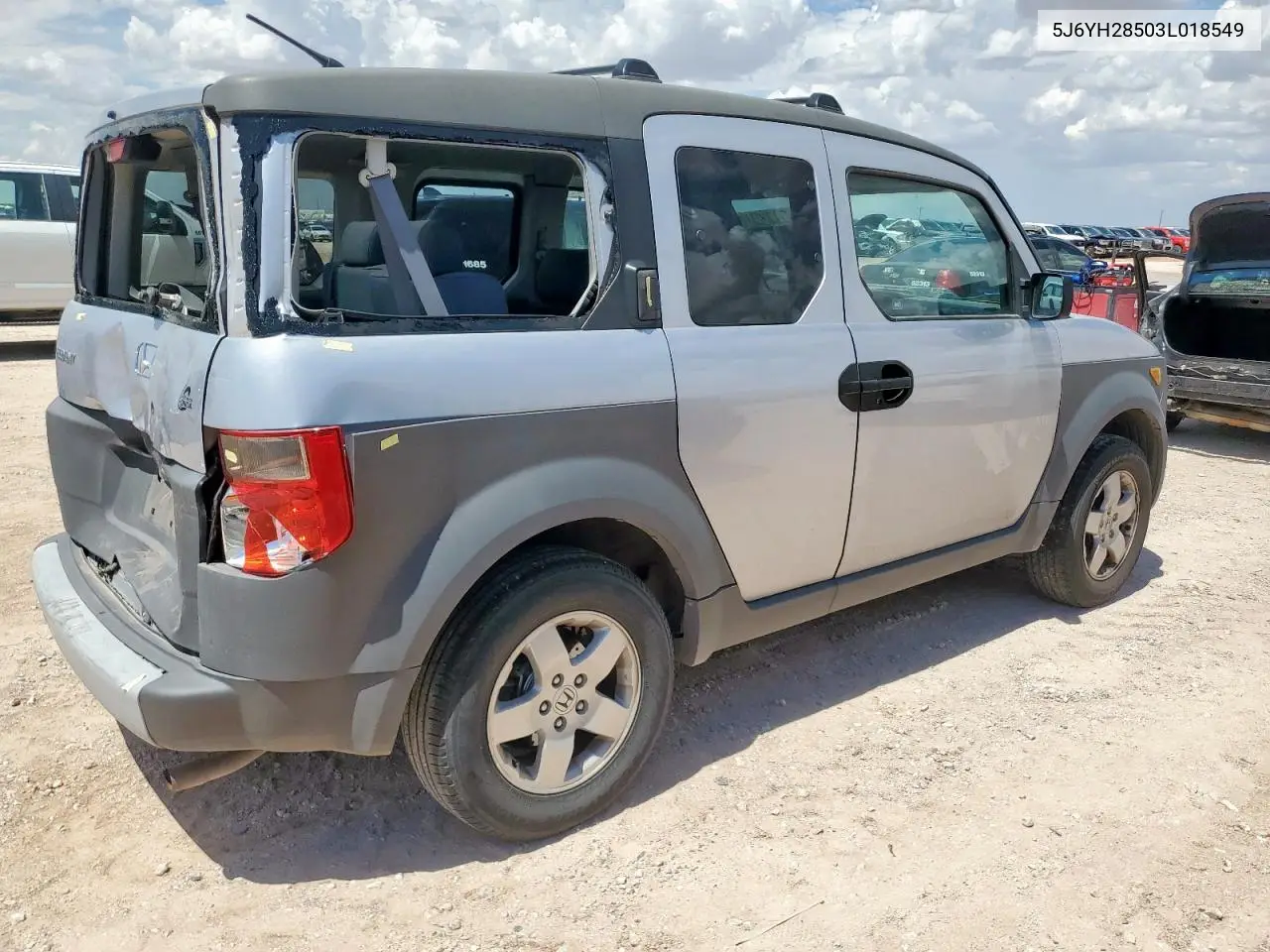 2003 Honda Element Ex VIN: 5J6YH28503L018549 Lot: 62173245
