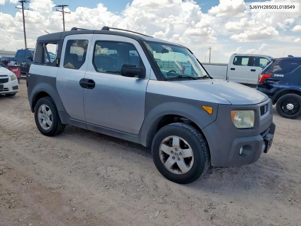 2003 Honda Element Ex VIN: 5J6YH28503L018549 Lot: 62173245