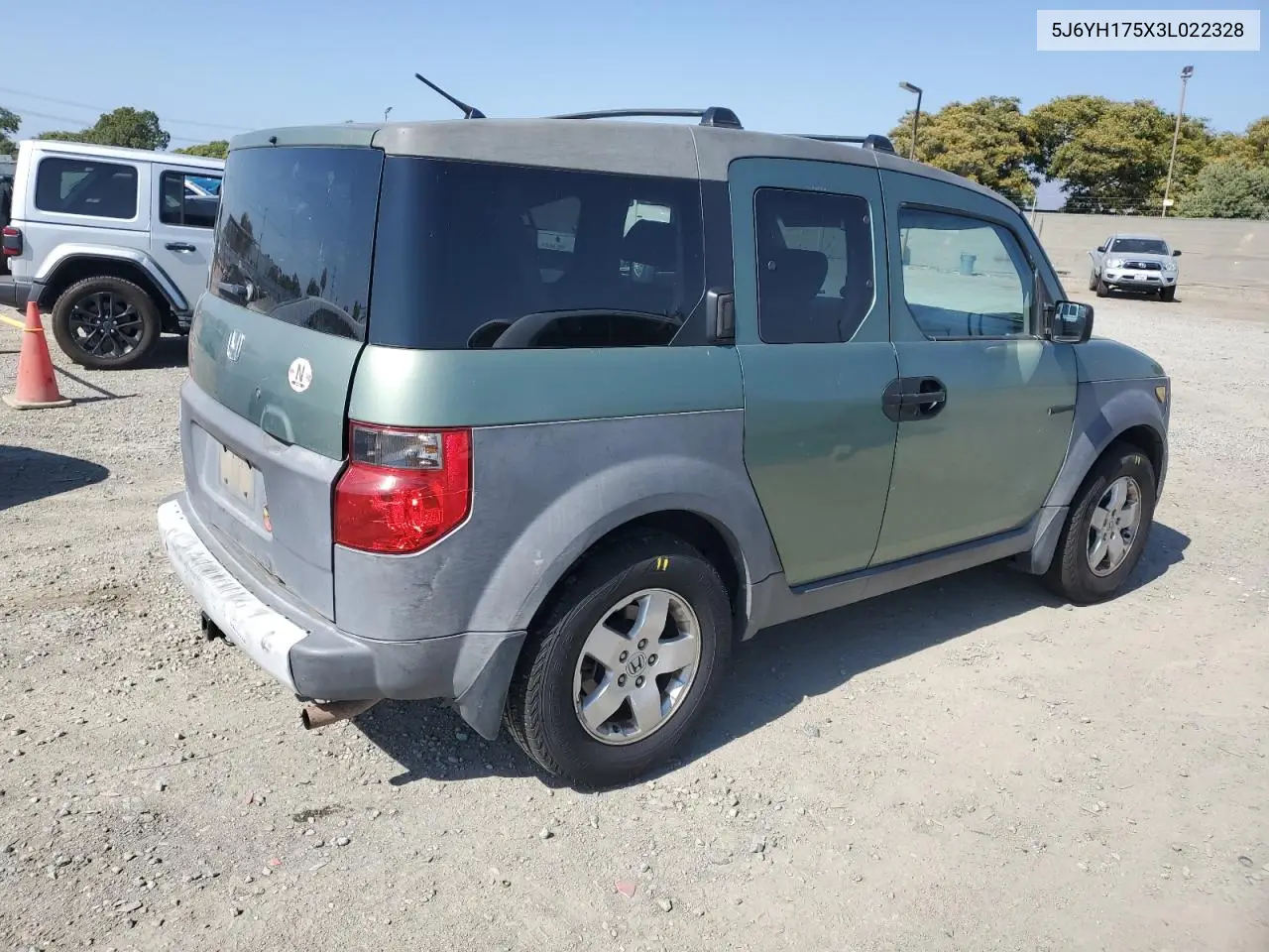 2003 Honda Element Ex VIN: 5J6YH175X3L022328 Lot: 62262855
