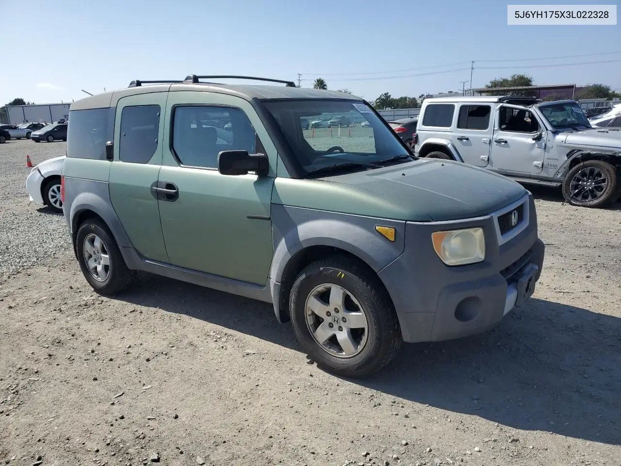 2003 Honda Element Ex VIN: 5J6YH175X3L022328 Lot: 62262855
