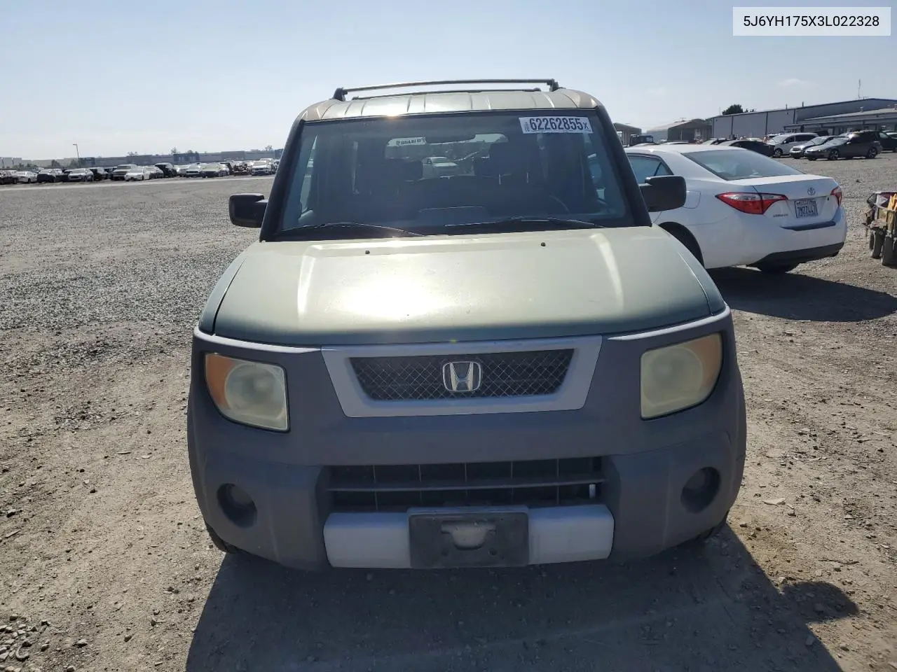 2003 Honda Element Ex VIN: 5J6YH175X3L022328 Lot: 62262855