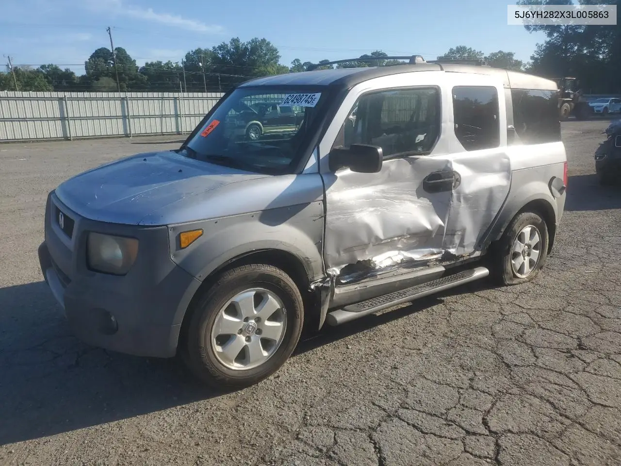 2003 Honda Element Dx VIN: 5J6YH282X3L005863 Lot: 62498745